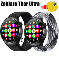 For Zeblaze Thor Ultra Watch Strap Women men Band Nylon Belt Adjustable Soft Breathable Wristband Screen Protector Film