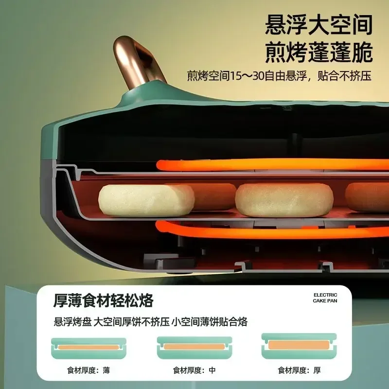Бытовая электрическая форма для торта Changhong — утолщенный дизайн, двусторонний нагрев, интеллектуальная функция, новая форма для блинов