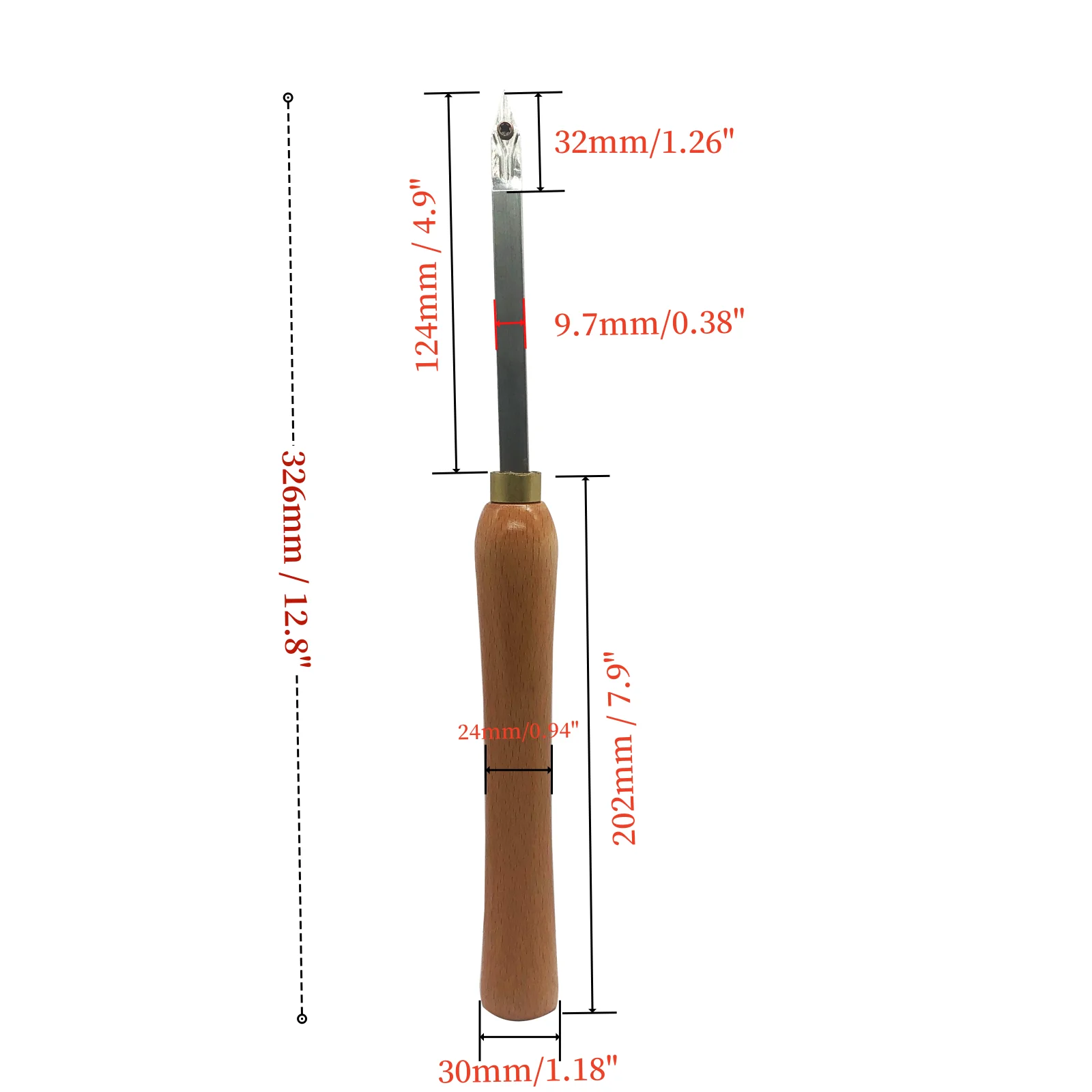 Woodturning Carbide Wood Turning Tool Set of Rougher Detailer Finisher Lathe Tools for Woodturning+1pc Diamond shaped insert