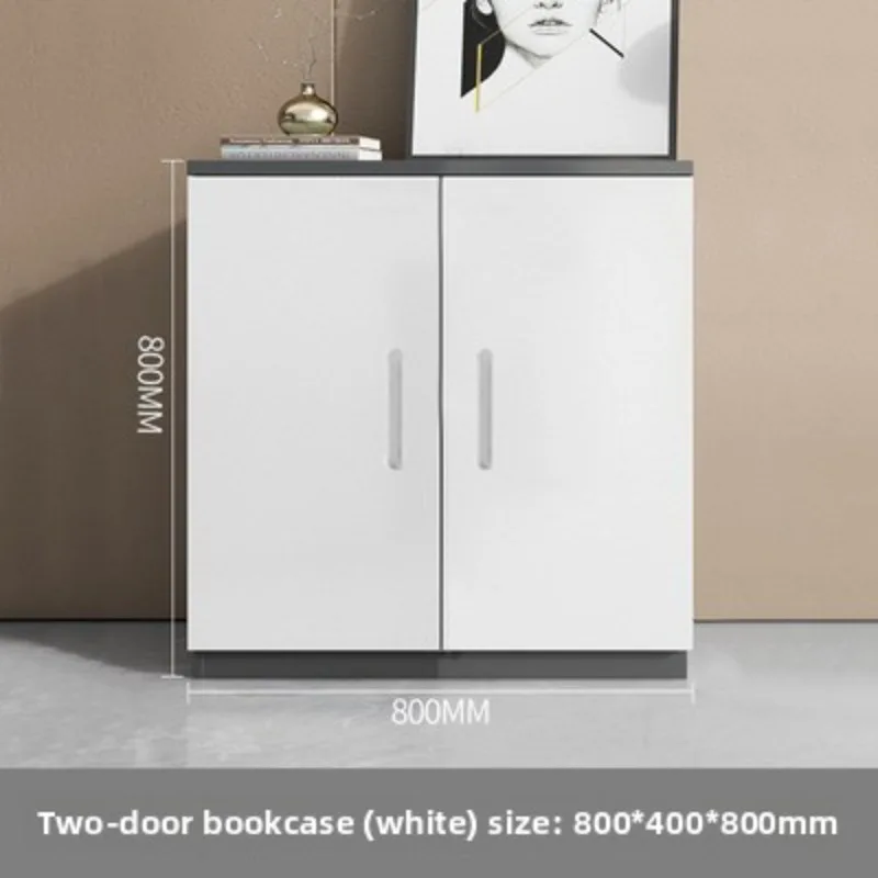 White Filing Cabinet Low Office Divider Minimalist Modern Long Storage Sideboard Furniture Living Room Cabinets Storage Cabinet