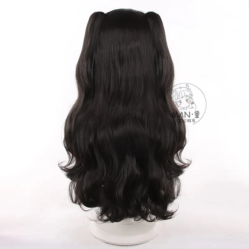 

Tohsaka Rin Long With Double Ponytails Black Wig Cosplay Anime Heat Resistant Synthetic Wigsx,5;d'2.y;8'