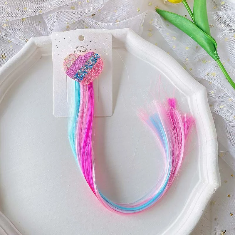 Rainbow Unicorn Hair Clips Headbands Girls Birthday Gifts Kids Unicorn Party Favor Gifts Giveaways Wedding Party Gift Bag Filler view 5