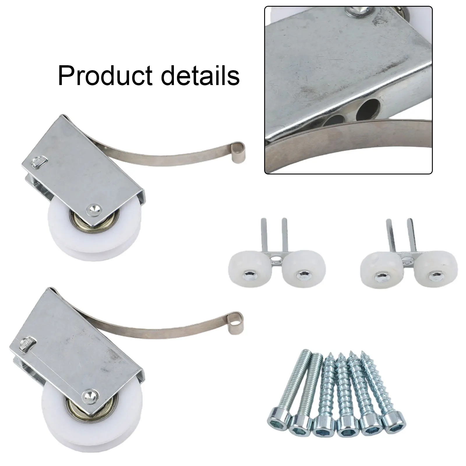 Easy Install Sliding Wheels Nylon Pulley Sliding Door Fittings Long-Lasting Performance Noise-Free Experience Precision Design
