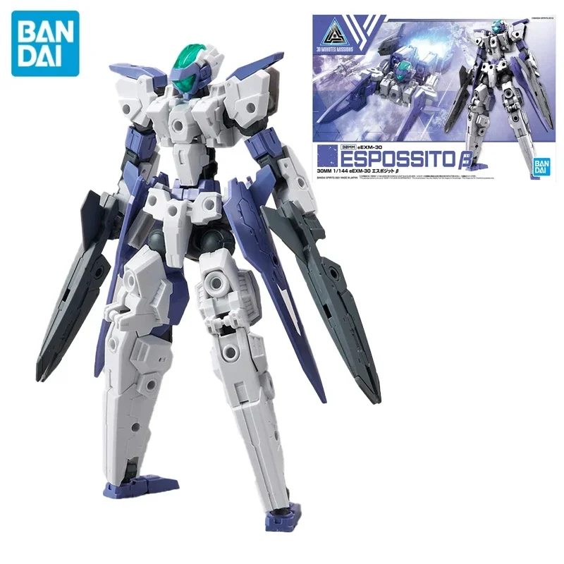 Anime Figure Bandai Gundam 1/144 30MM 30-minute Mission EEXM-30 Espossito Β Assembled Gundam Assembly Model Anime Action Figures