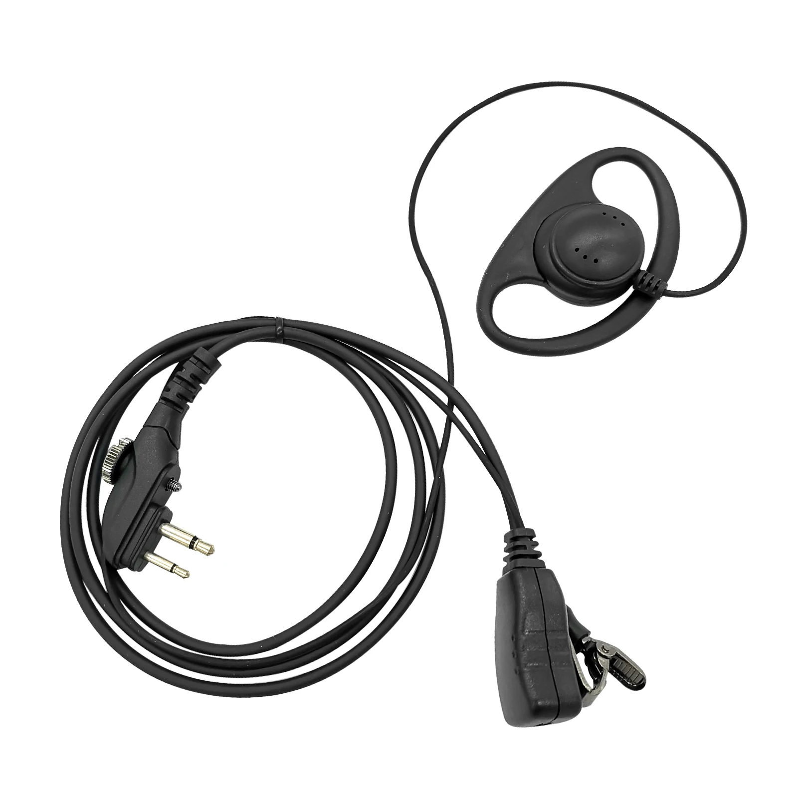 RISENKE D Shape Walkie Talkie Radio Headset with PTT Mic,Earpiece for Hytera,HYT,BD502, BD502i, PD402i, TC508,TC610,PD502,PD562