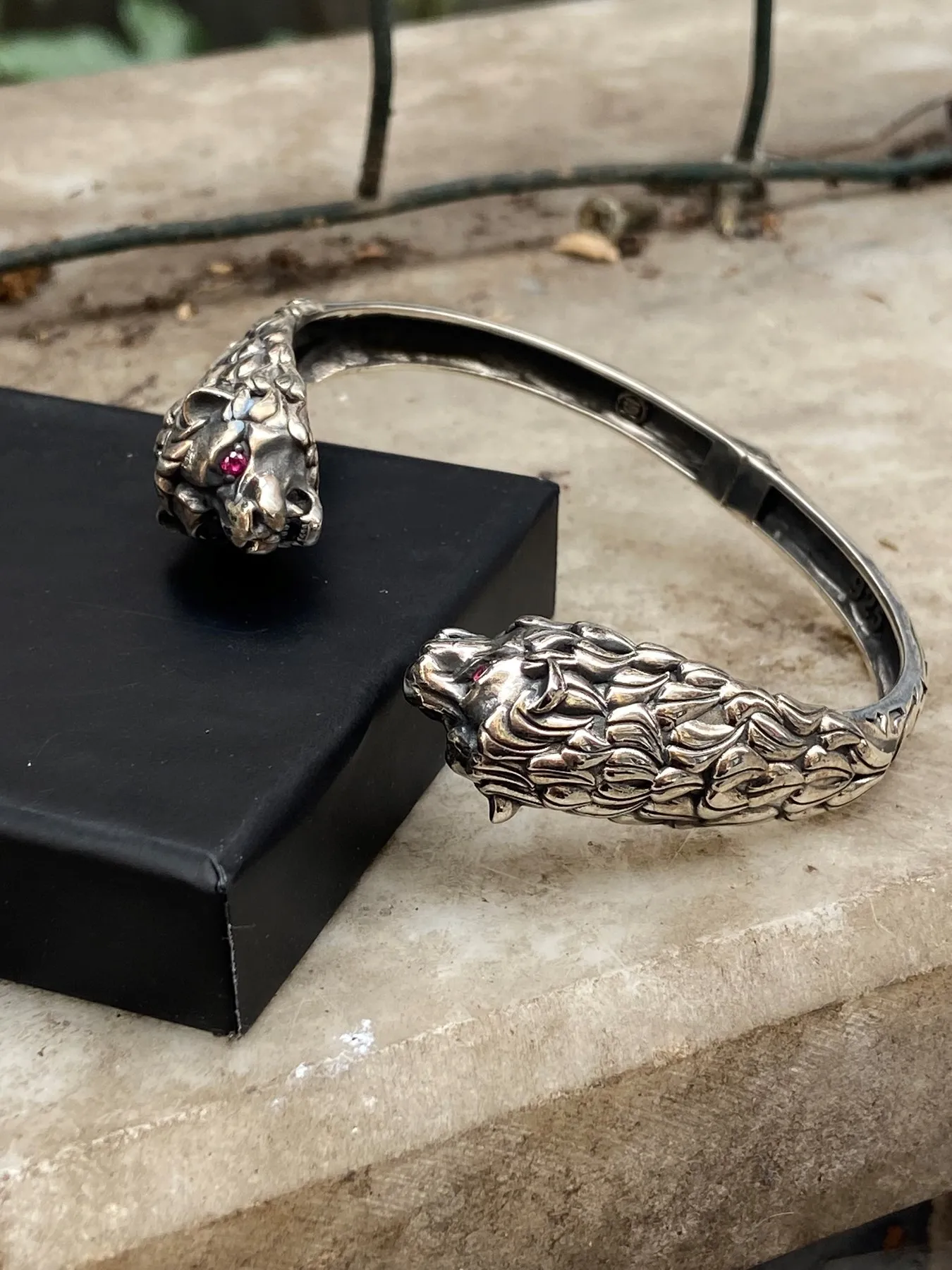 Silver Panther Men's Bracelet , Panther Head Bracelet , Animal Bracelet , Handmade Silver Bracelet , 925k Sterling Silver Bracel