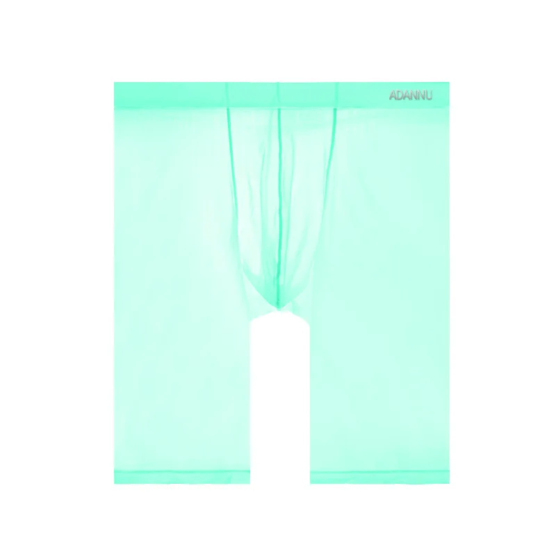 

Men Sexy 1/3 PCS Ice Silk Transparent Solid Color Breathable 0.01 Ultra-thin Fabric See Through Seamless Underwear Boxer Shorts