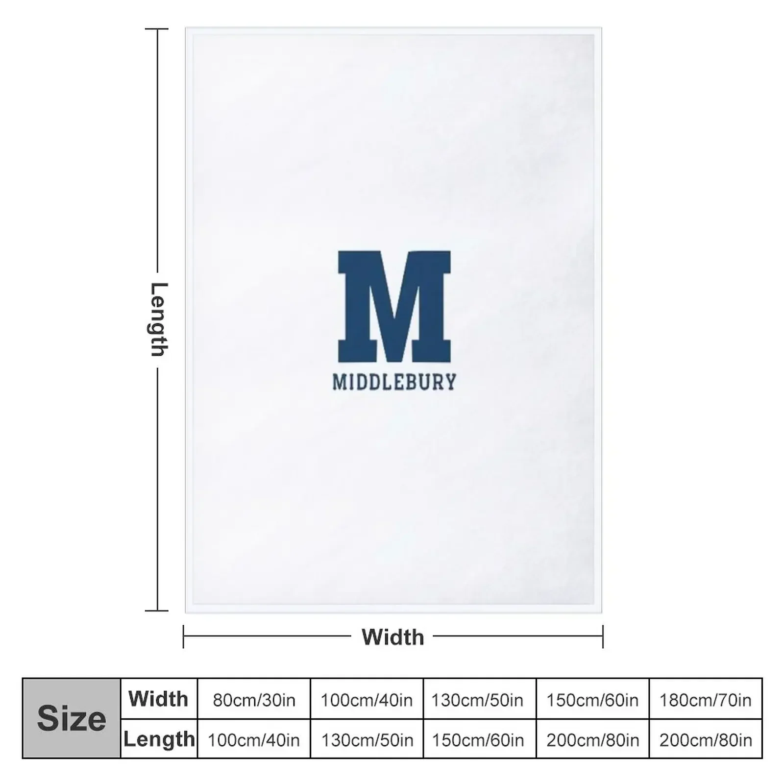 Middlebury College Throw Blanket for sofa Sofa Throw Soft Plaid Weighted Blankets