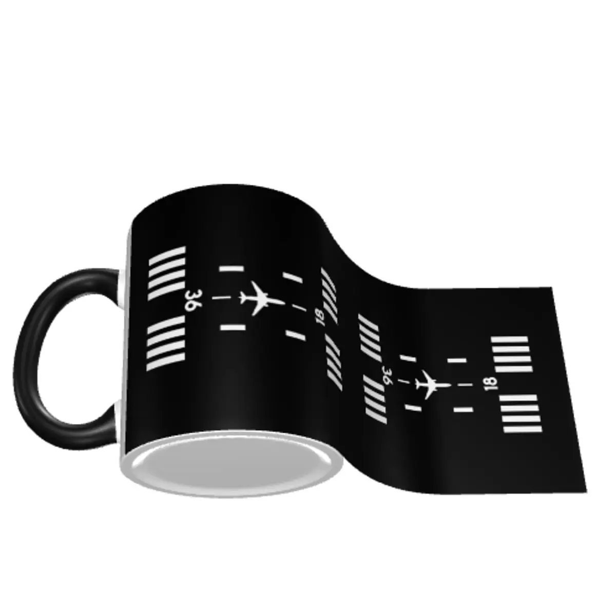 Custom Airport Runway Traffic Controller Coffee Mug DIY Aviation Airplane Pilot Aviator Ceramic Mug Creative Gift 3