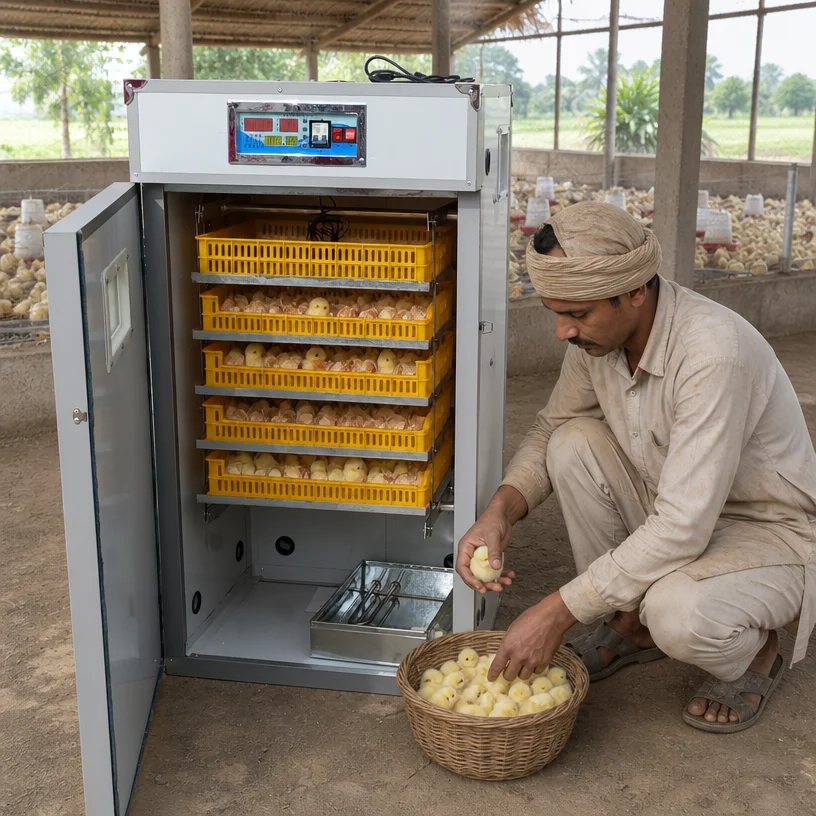 High Productivity 440 Eggs Automatic Egg Solar Hatcher Chicken Egg Incubation Equipment