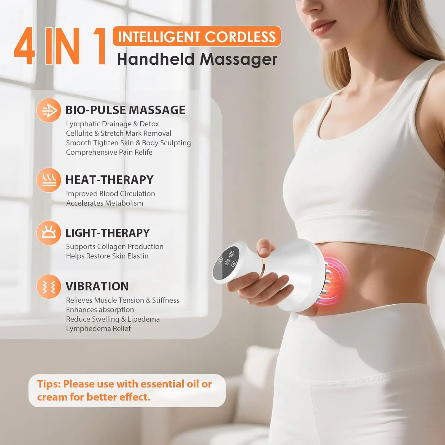 Anti-Cellulite Tool Legs Arms Hips Belly Body Sculpting Machine Lymphatic Drainage Massager