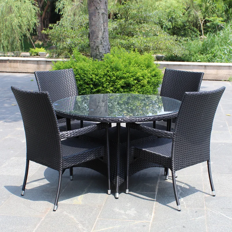 

Outdoor rattan chair combination courtyard leisure outdoor garden terrace balcony