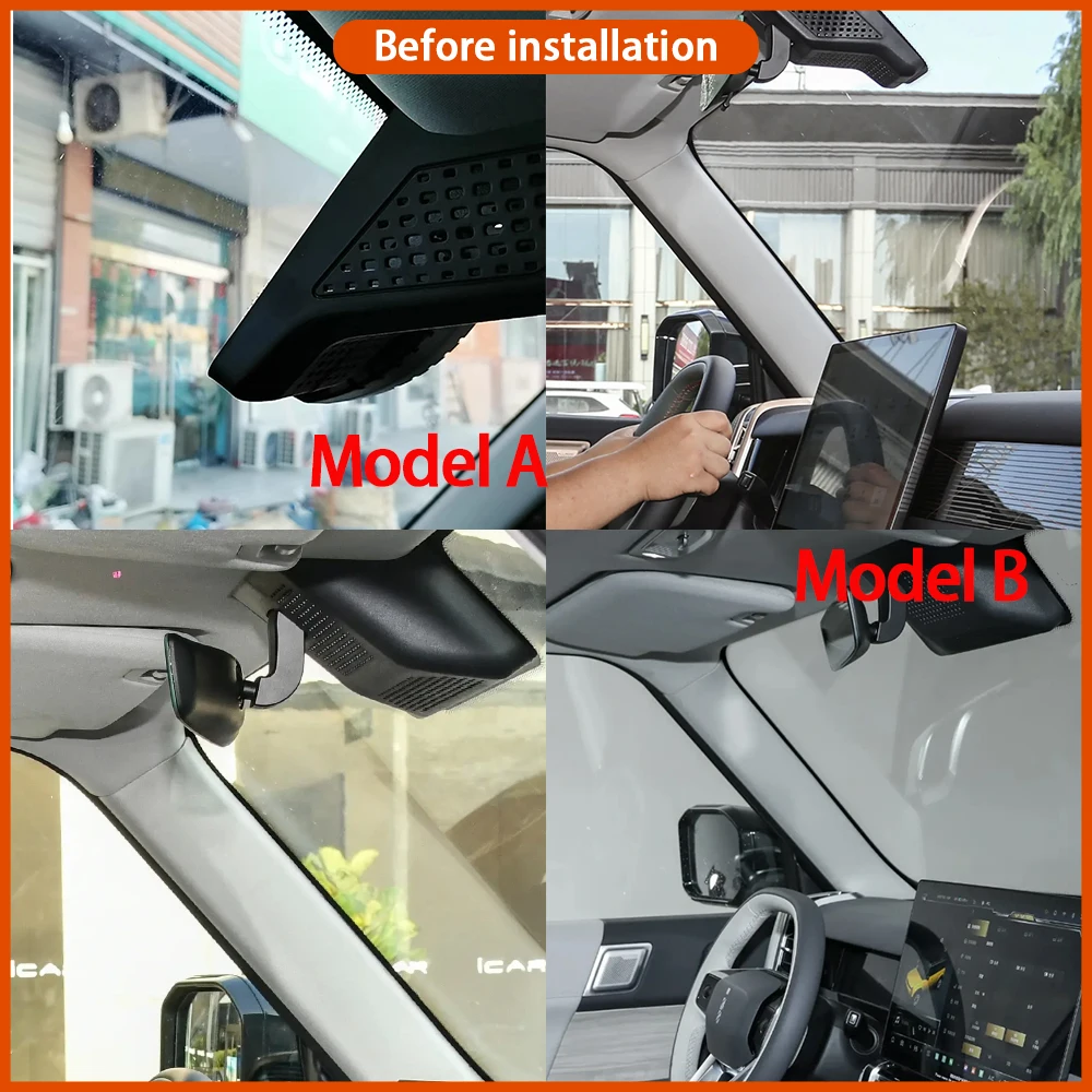 for Chery iCar iCaur 03 Jaecoo J6 EJ6 6 EV Aiqar eQ3 Fulwin X3L X3 Plus Video Recorder 4K DVR Dash Cam Wifi Camera 170° Angle