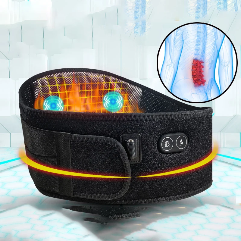 USB Вибрирующая заряжаемая Подогреваемая ремень для массажа для мужчин и женщин из полыни графеновой физиотерапии