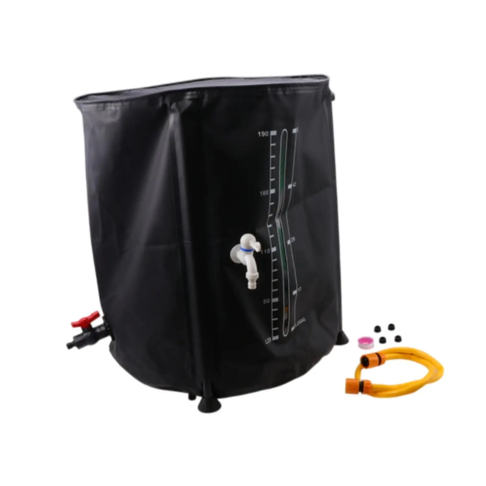 Large Rain Water Collection Barrel Portable PVC Collapsible Storage Tank Mesh Filter for Garden Lawn Cleaning