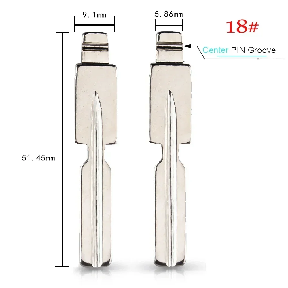 Keyyou Hu92 Hu58 Blade Voor Bmw Voor Mg Fob Vervanging Flip Blade 18 #67 # Voor Kd Remote Key No.67 No.18