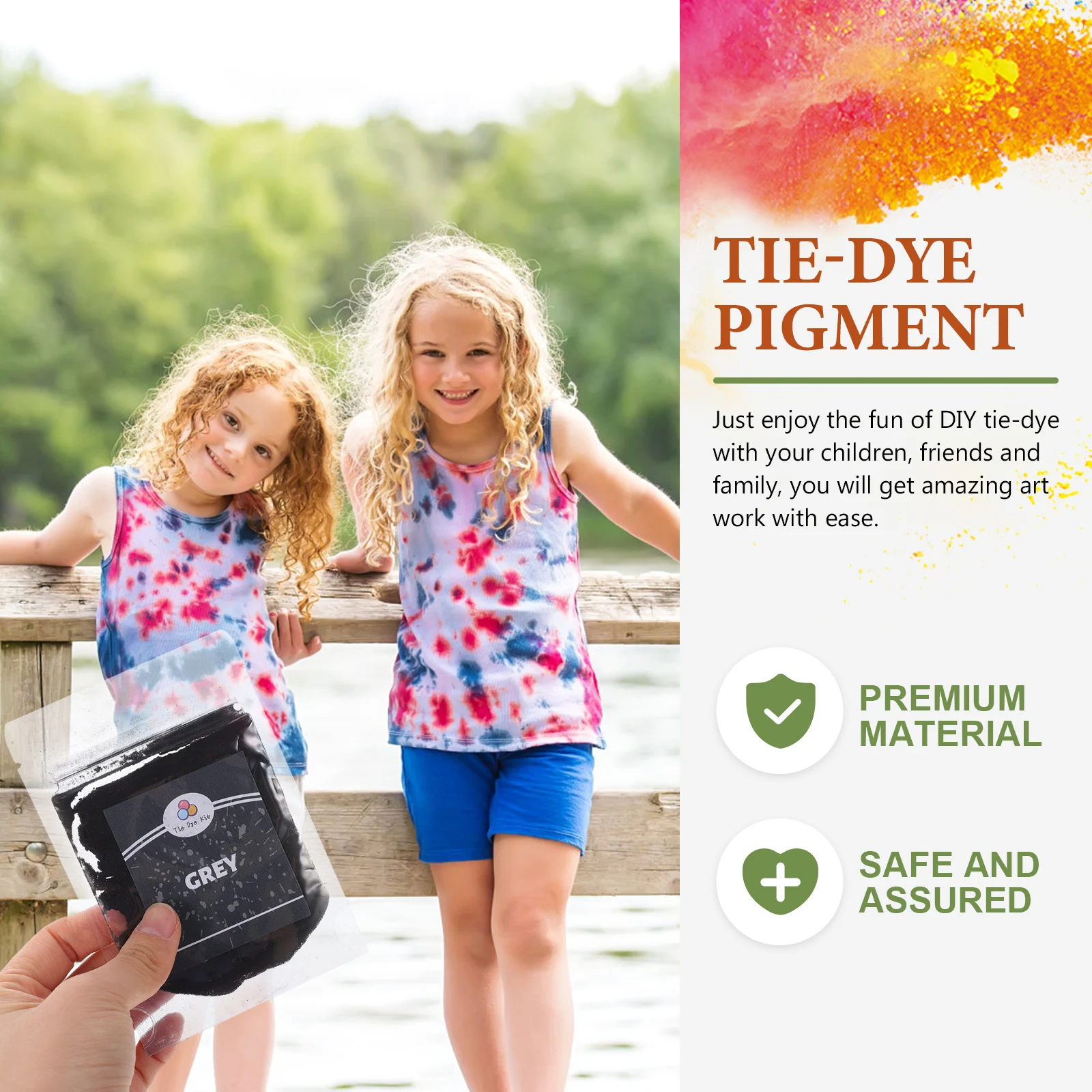 

24pcs Tie Dye Powder Kitmulticolor Pigment For Fabric Diy Dyeing Supplies Handmade Crafts Sewing Tools For T Shirts Pillows