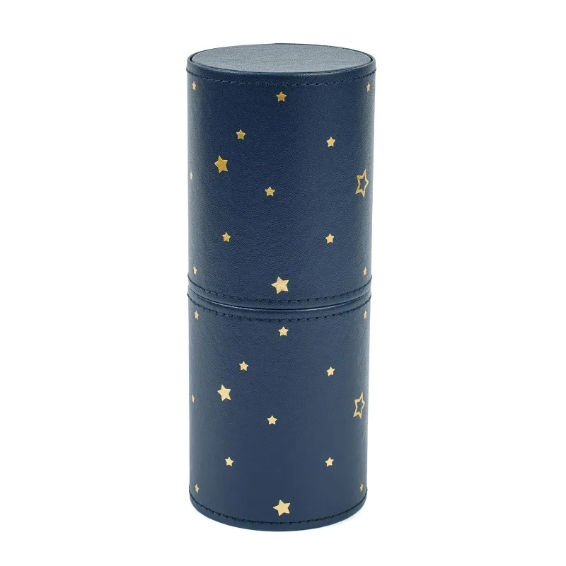 1pcs PU Leather Makeup Brush Bucket Portable Travel Cosmetic Bag Multi-Function Dust-Proof Waterproof Makeup Brush Cylinder