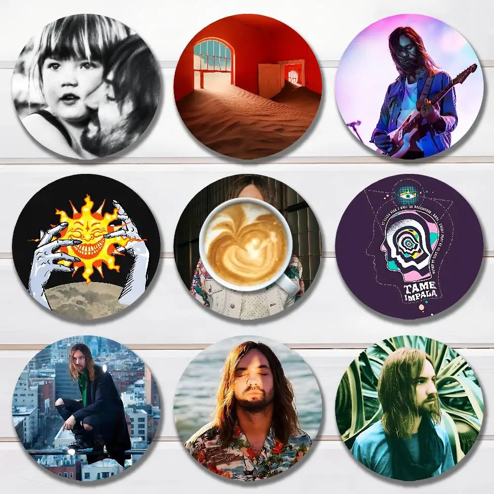 

T-Tame I-Impala Deadbeat Wooden Coasters 10cm Round Cosplay Fans Collect Friends Gifts