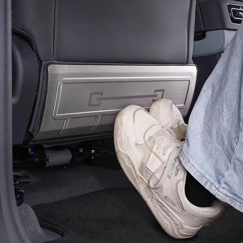 

For BYD Formula Leopard 5 2024 2025 Seat Kick Plate Stainless Steel Rear Seat Kick Pad Protective Cover Interior Accessories