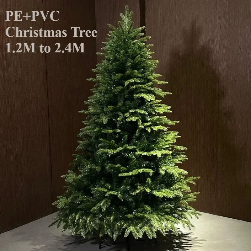 

Artificial Christmas Tree PE Material with LED Lights Christmas Atmosphere Home Decoration Christmas Tree 1.2m To 2.4m