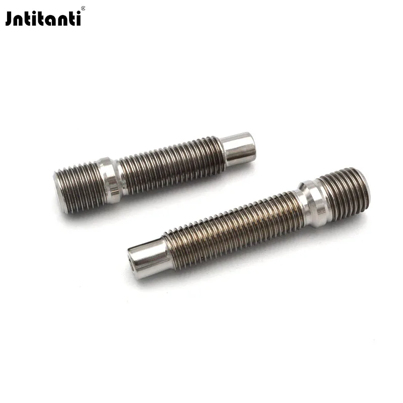 Jntitanti factory high quality 10.9 grade  Gr.5 titanium alloy wheel stud M14X1.5 convert to M12*1.5*78 for VW, Audi etc