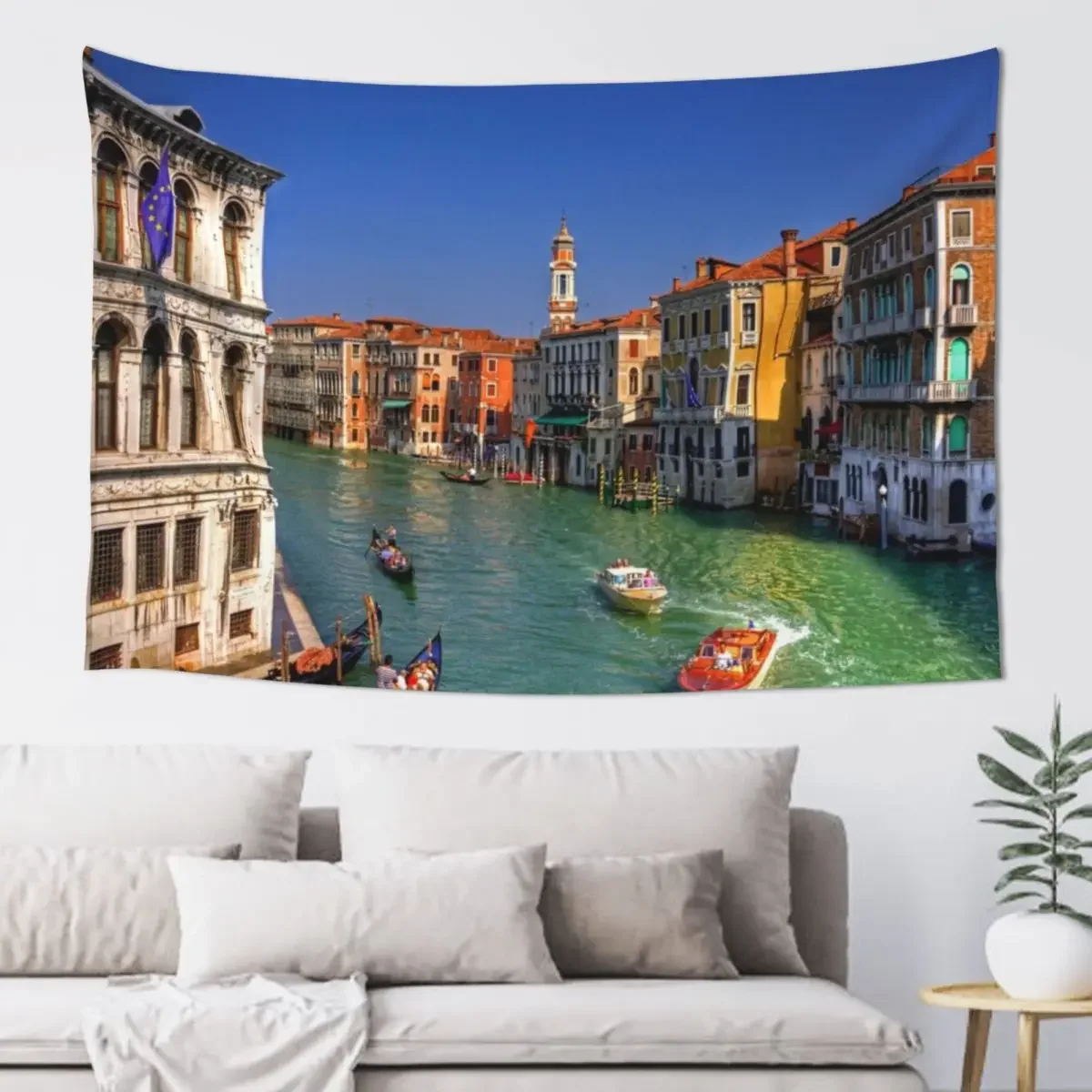 

Light Traffic on the Grand Canal Tapestry Decor For Room Bedroom Decor Tapestry