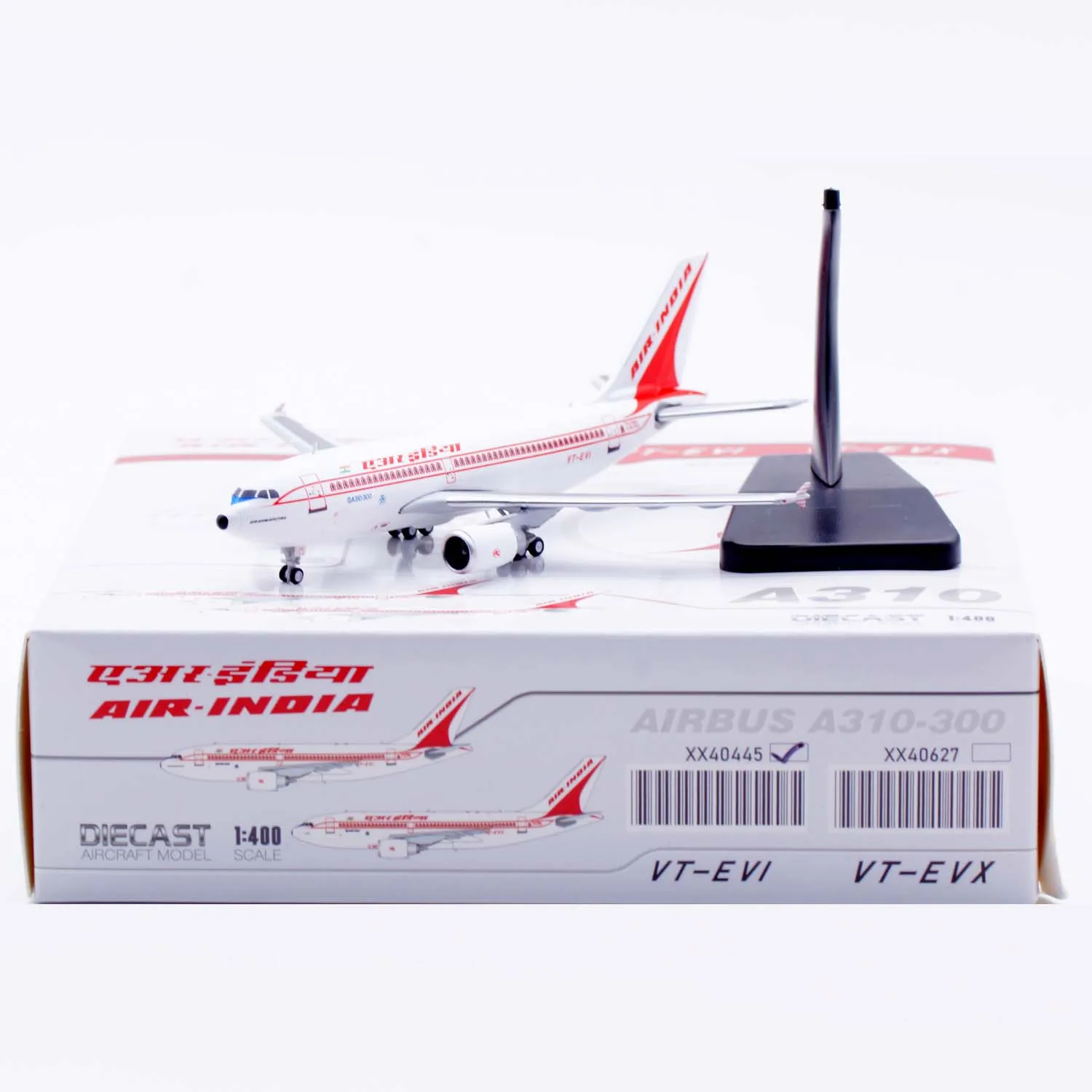 xx40445-alloy-collectible-plane-gift-jc-wings-1-400-air-india-airbus-a310-300-diecast-aircraft-jet-model-vt-evi-with-stand