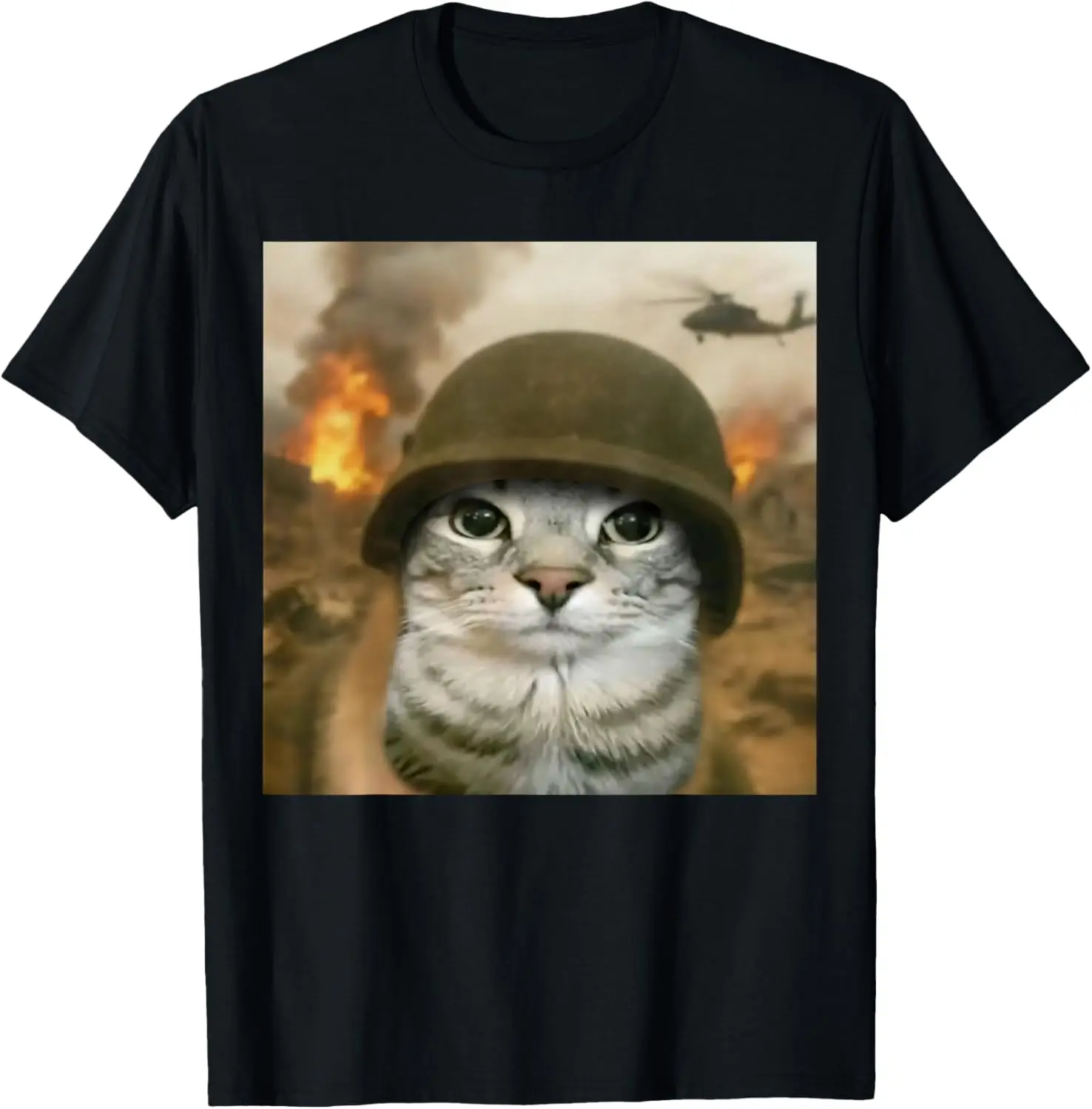 Funny Cat Meme Graphic T-Shirt 100% Cotton Trendy Y2K Short-Sleeve Tee-Soft, Quick-Drying, Moisture-Wicking; Ideal Sports Casual