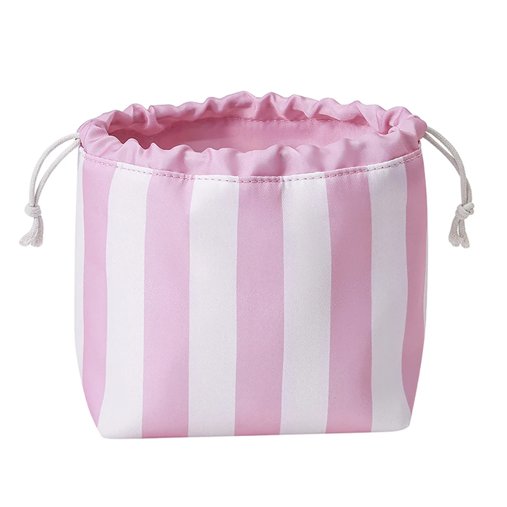 5pcs Cosmetic Bags Women Polyester Colorful Thick Printing Waterproof Protable Drawstring Bag