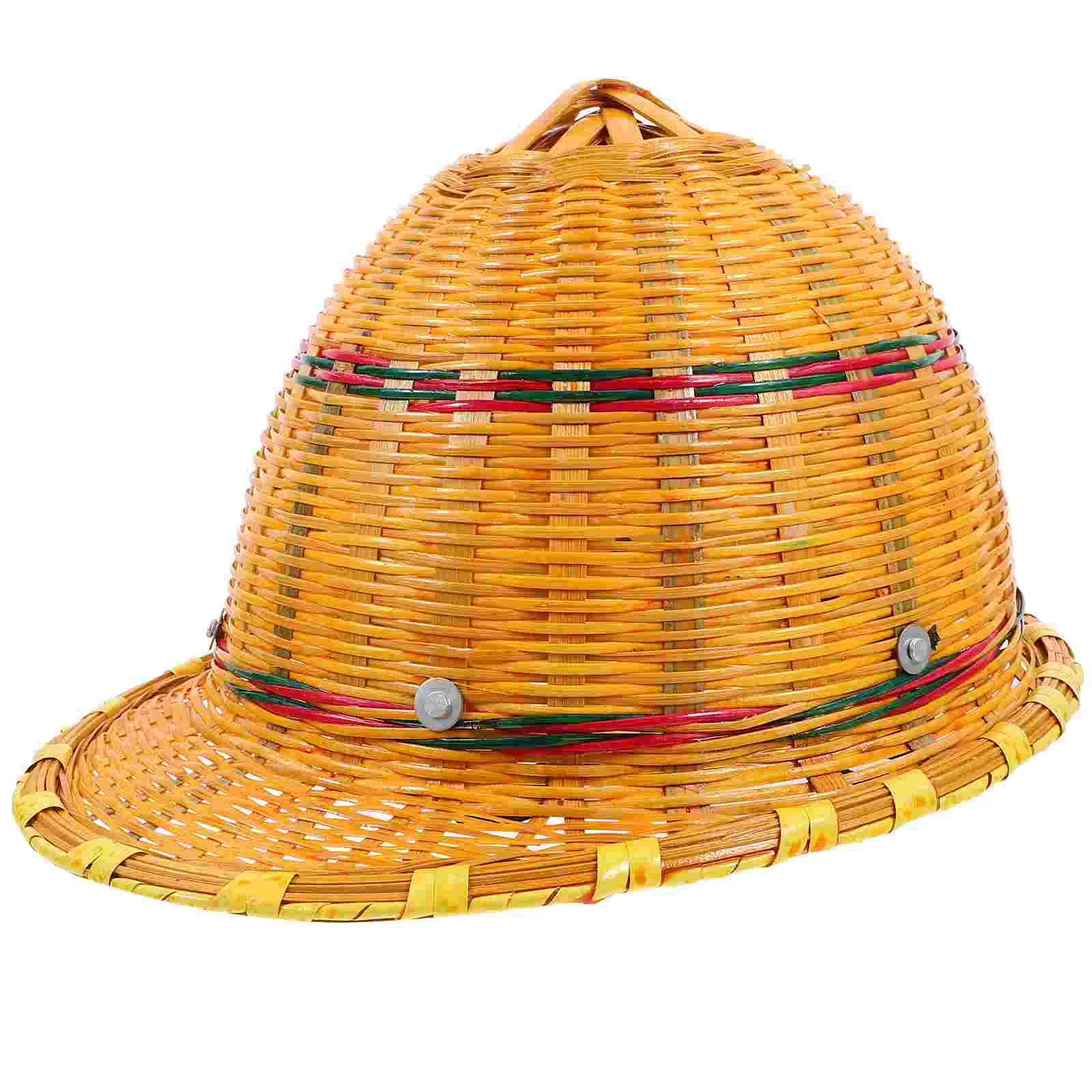 

Bamboo Bucket Hat for Women Weaving Breathable Cute Hats Mens Wide Brim Sun Golf Summer