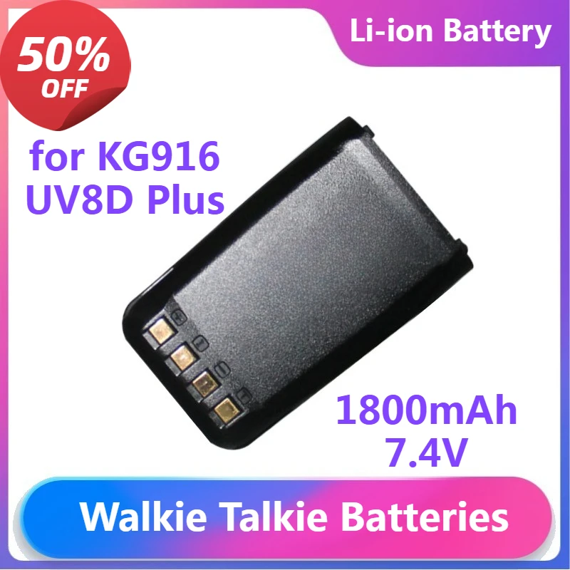 

Li-ion Battery BL0-008 for KG916 UV8D Plus UV8Q UV66 KG989 Walkie Talkie Accessory 1700mAh