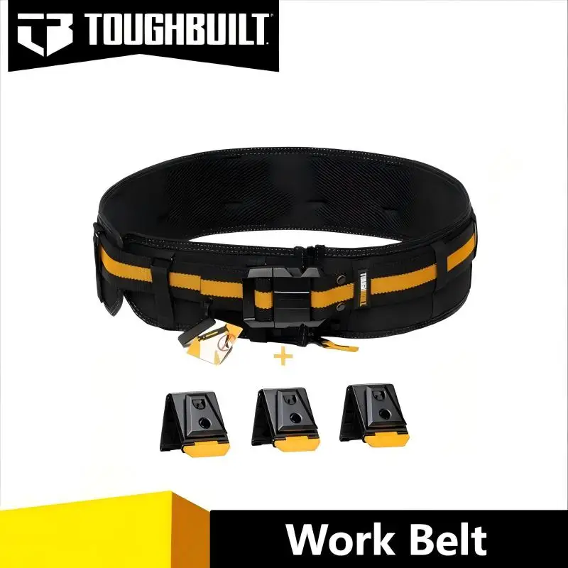 TOUGHBUILT Tool Belt - Quick-hanging, Construction Use, 3pcs Buckle, TB-CT-41 TB-CT-41P TB-CT-42 TB-CT-150, Accessories