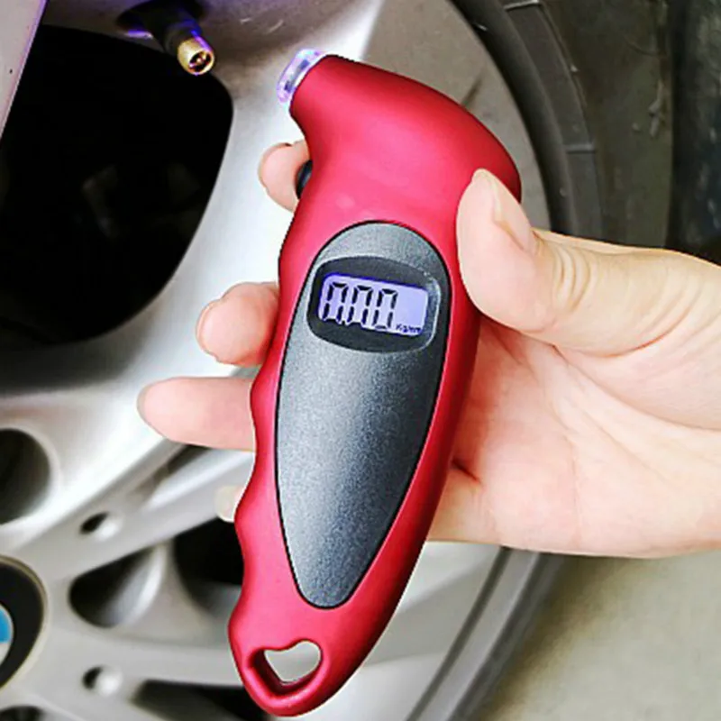 Car Electronic Tire Pressure Gauge Barometer Tire Pressure Tester Wheel Protection Universal Accessories Vehicle Inspection Tool