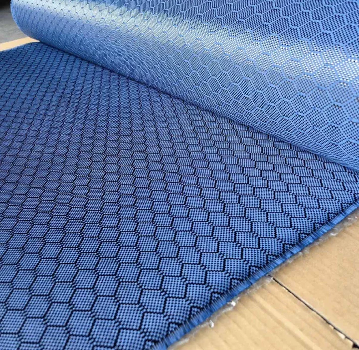 240g Football Pattern Carbon Fiber Fabric, Honeycomb Jacquard Hexagonal Carbon Fiber Cloth for Car Exterior Decoration