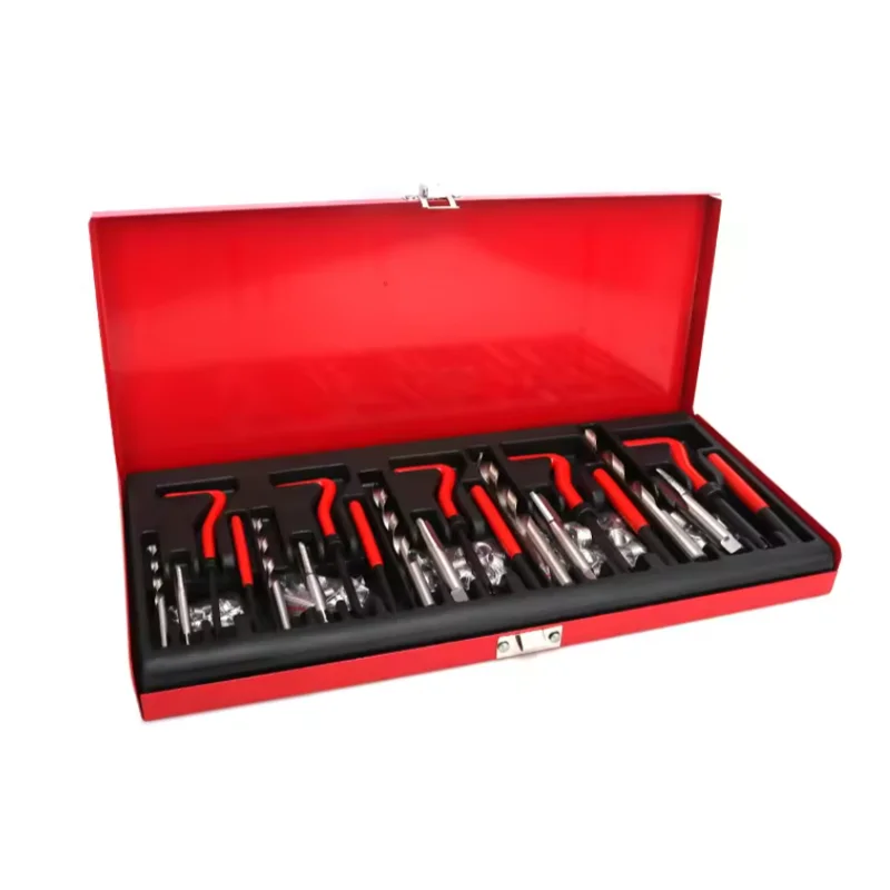 

Repair Kit Metric M5 M6 M8 M10 M12 131pcs Helocoil Thread Repair Tool Restoring Damaged Threads 131PCS Tool Kit