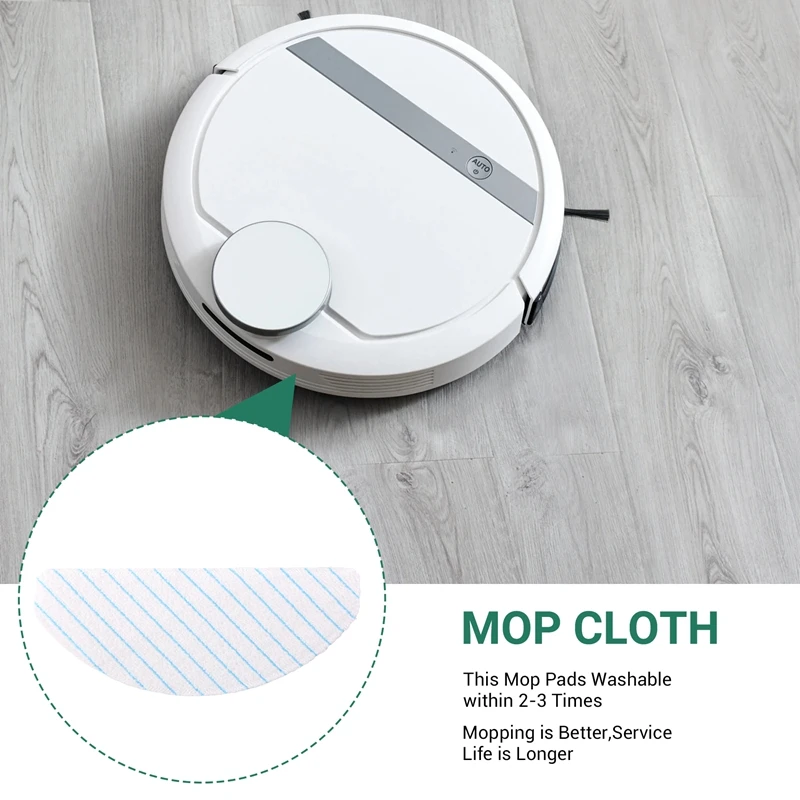 60 Pack Disposable Mop ผ้าสําหรับ Ecovacs Deebot Ozmo T8 AIVI T9 AIVI หุ่นยนต์เครื่องดูดฝุ่น