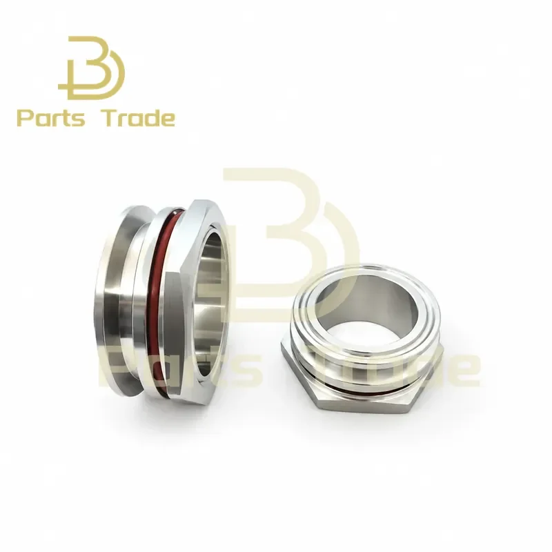 for 1.5 2 Inch SS304 Sanitary Stainless Steel Weldless Bulkhead Tri Clamp Connector Water Beer Tank Kettle Pipe Fitting