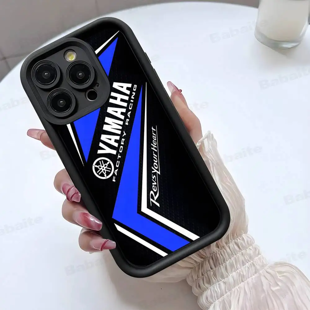 Motorcycle Y-YamAha-ES Phone Case For iPhone 17 16 15 13 11 12 14 Pro Max Plus Silicone Cover Shell