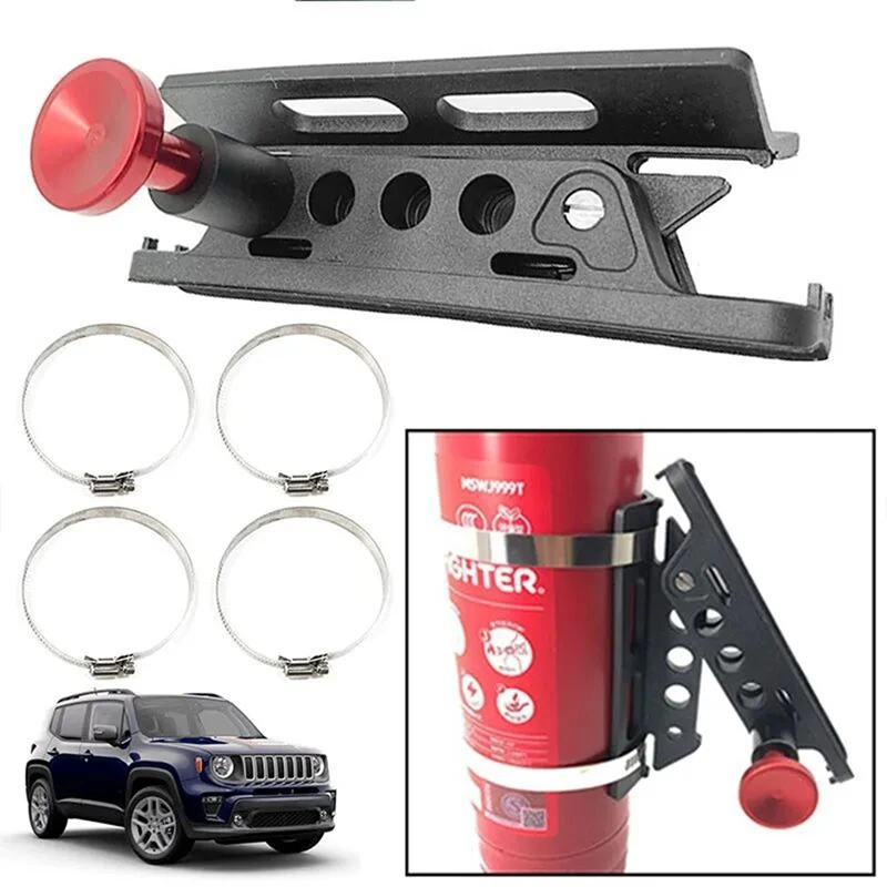 Quick Release Fire-Extinguisher Mount Bracket Adjustable Bar For ATV UTV Extinguisher Holder Compatible With RZR 800