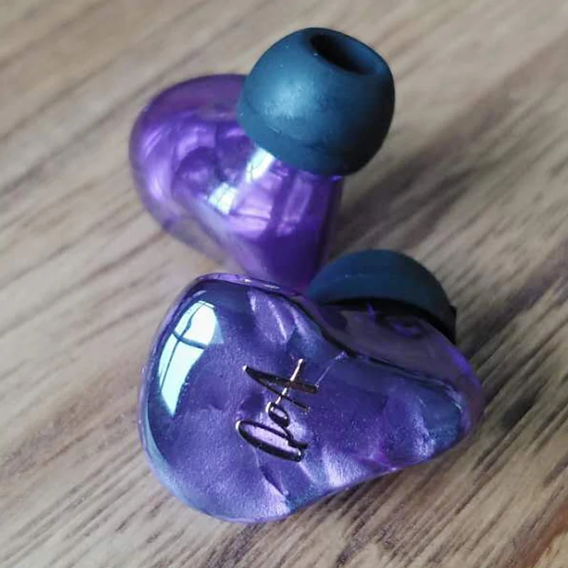 QOA-auriculares intrauditivos híbridos para mujer, audífonos con Monitor HIFI, 2 pines, Cable de separación, resina personalizada, IEM, color rosa, 2BA + 1DD