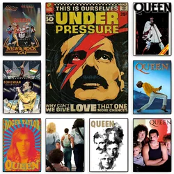 1PC Queen Retro Album Poster Paper Print Home Living Room Bedroom Entrance Bar Restaurant Cafe Art Painting Decoration