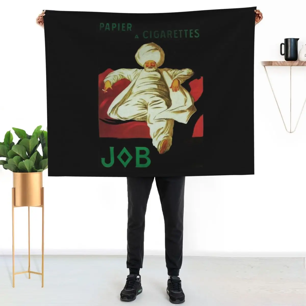 

Leonetto Cappiello Job Papier A Cigarettes Throw Blanket Breathable Lightweight Blanket for Adults Kids