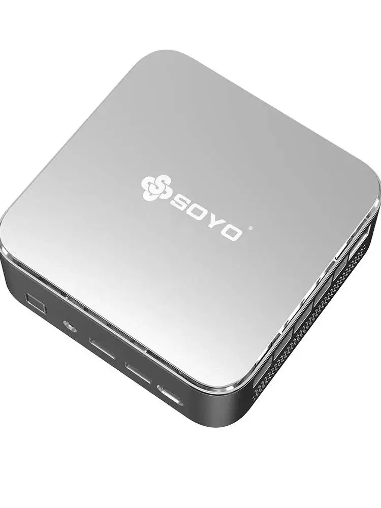 SOYO S4 PLUS Mini-PC AMD Ryzen 7 H255 LPDDR5 24GB RAM 512GB PCIe3.0 NVMe SSD WiFi6 BT5.2 8K HD-Displayausgang DIY Gaming-Desktop-Computer Kompakter Kleiner Computer für Heim-, Büro-, Unterhaltungs-