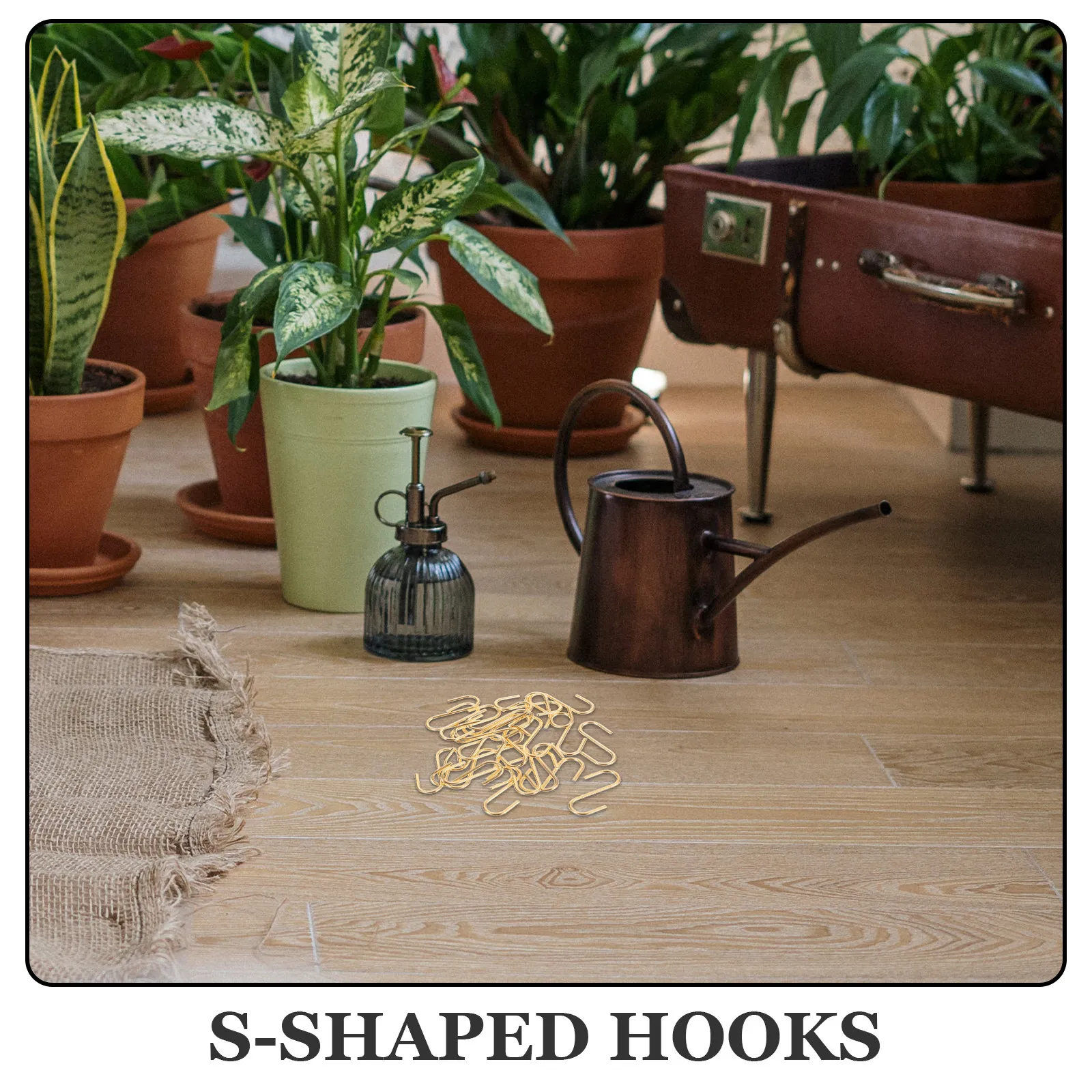 25Pcs S-Shaped Hooks Iron Fine Workmanship Lightweight Hooks for Jewelry Wallet Keys Home Organization S-Shaped Hook