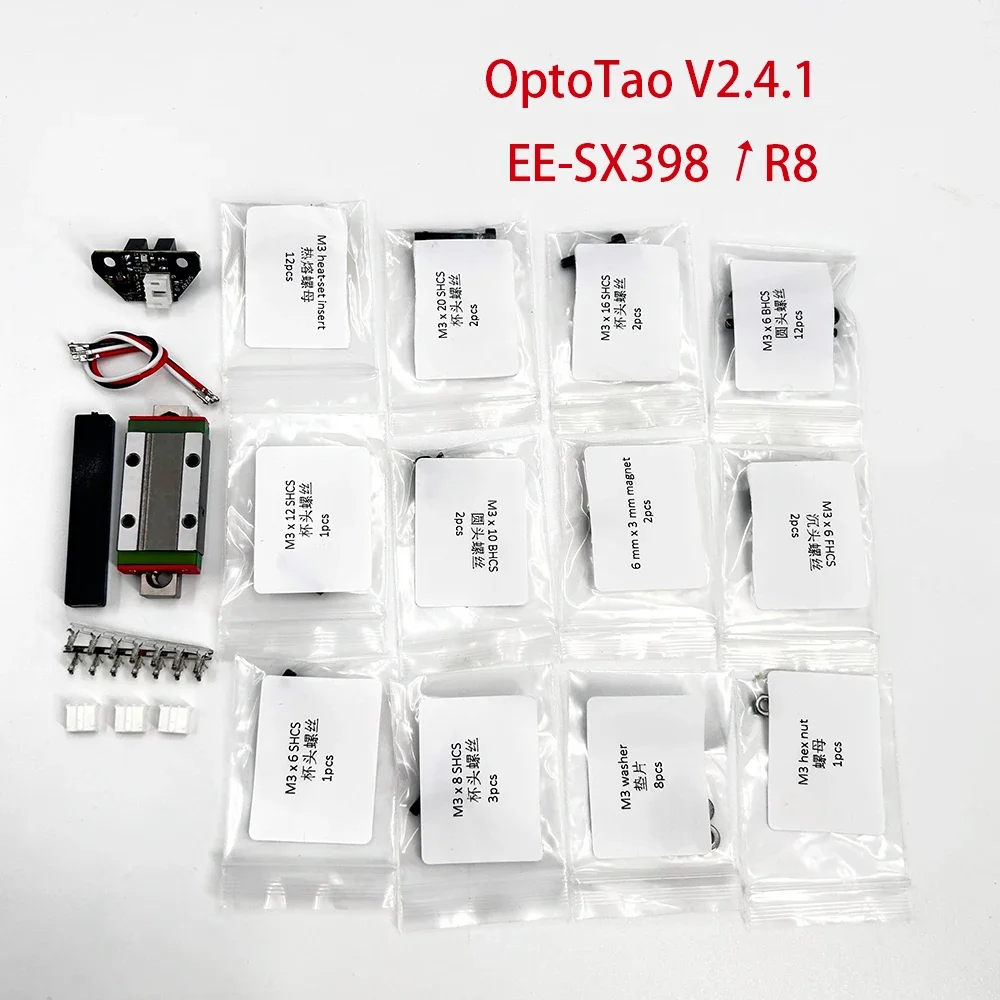 Voron Tap Probe Kit V2.4 OptoTap PCB mit Sensor Impressora 3D-Druckerteil für V2 4 Trident MGN9 Schienenschlitten R8