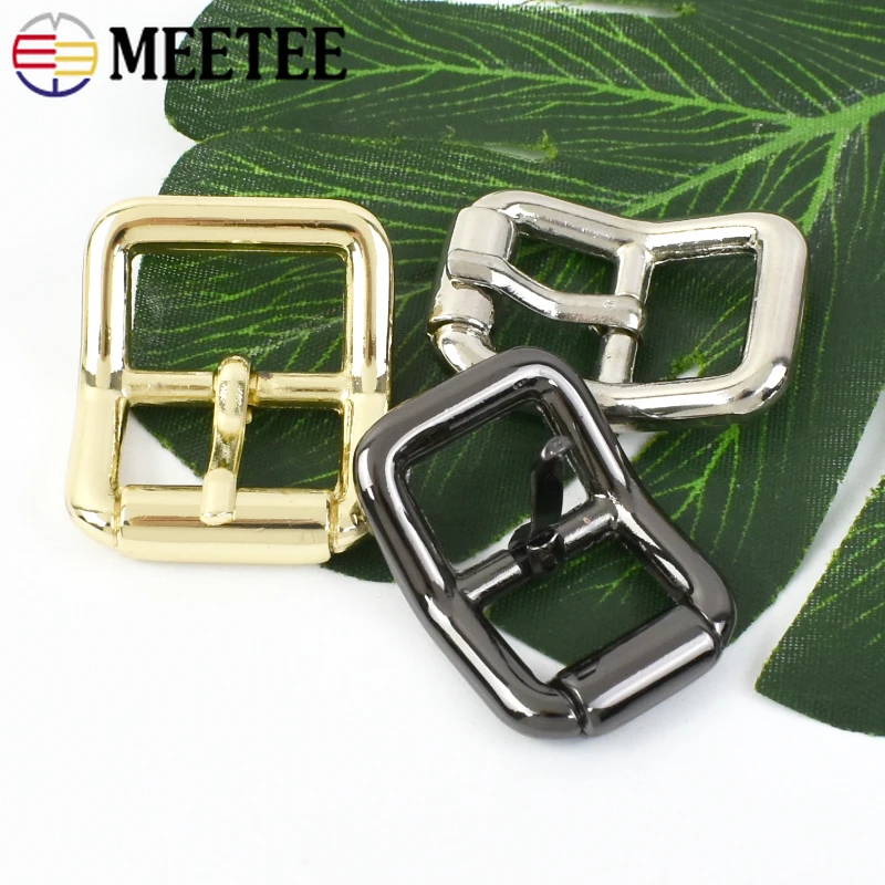 5/10Pcs 15/20/25mm Metal Pin Buckle Curved Belt Roller Buckles for Bag Strap Adjust Slider Clasp Hooks DIY Hardware Accessories