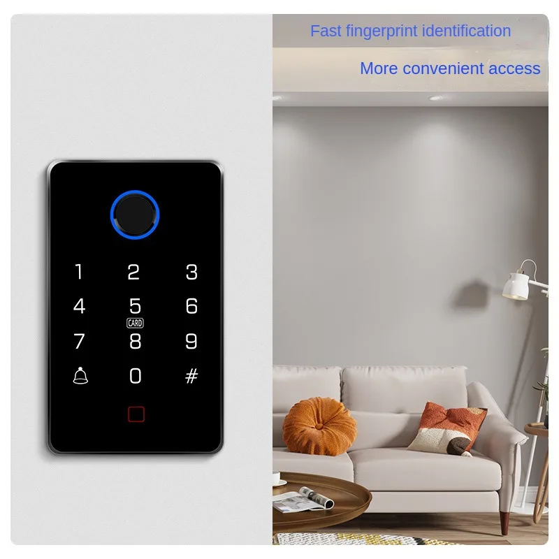 card password electric plug lock glass door iron door card password, fingerprint access control system all-in-one magnetic lock