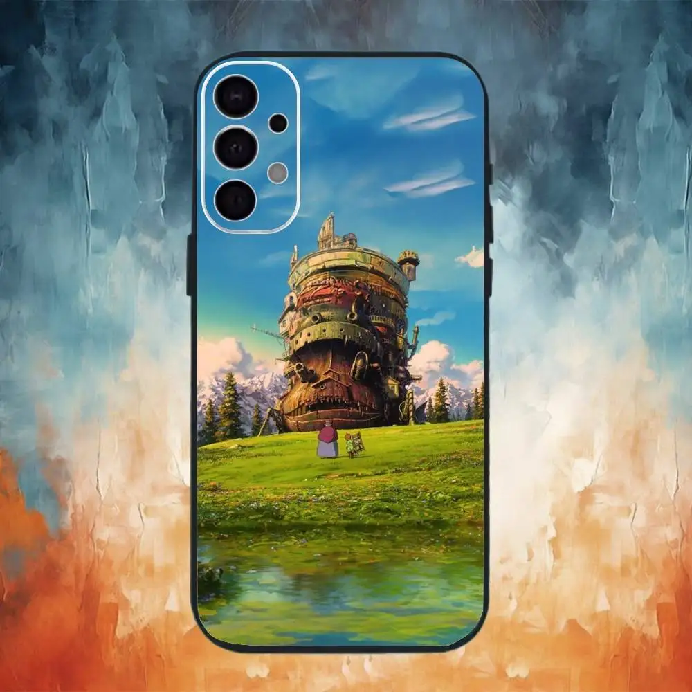 حافظة هاتف لطيفة على شكل حرف C من H-Howls لهاتف سامسونج S25، S24، S21، S22، S23، S30، Ultra، S20، Plus، Fe، Lite، Note، 10,9,5G غطاء أسود #6