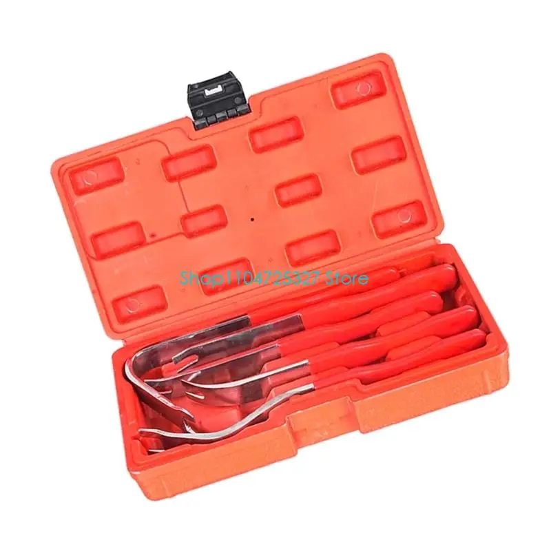 D8KF Car Interior Trim Pry Tool Set with Five Handheld Forms for Removing Door Molding, Instrument Panel Trim, Interior Fascias,